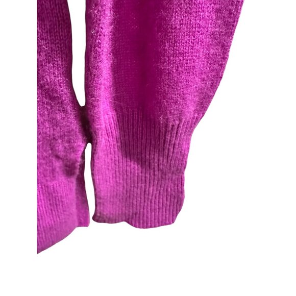 ✌️ 2/$40 ✌️ Halogen Womens V-Neck Cashmere Sweater Magenta Size S - Picture 4 of 6